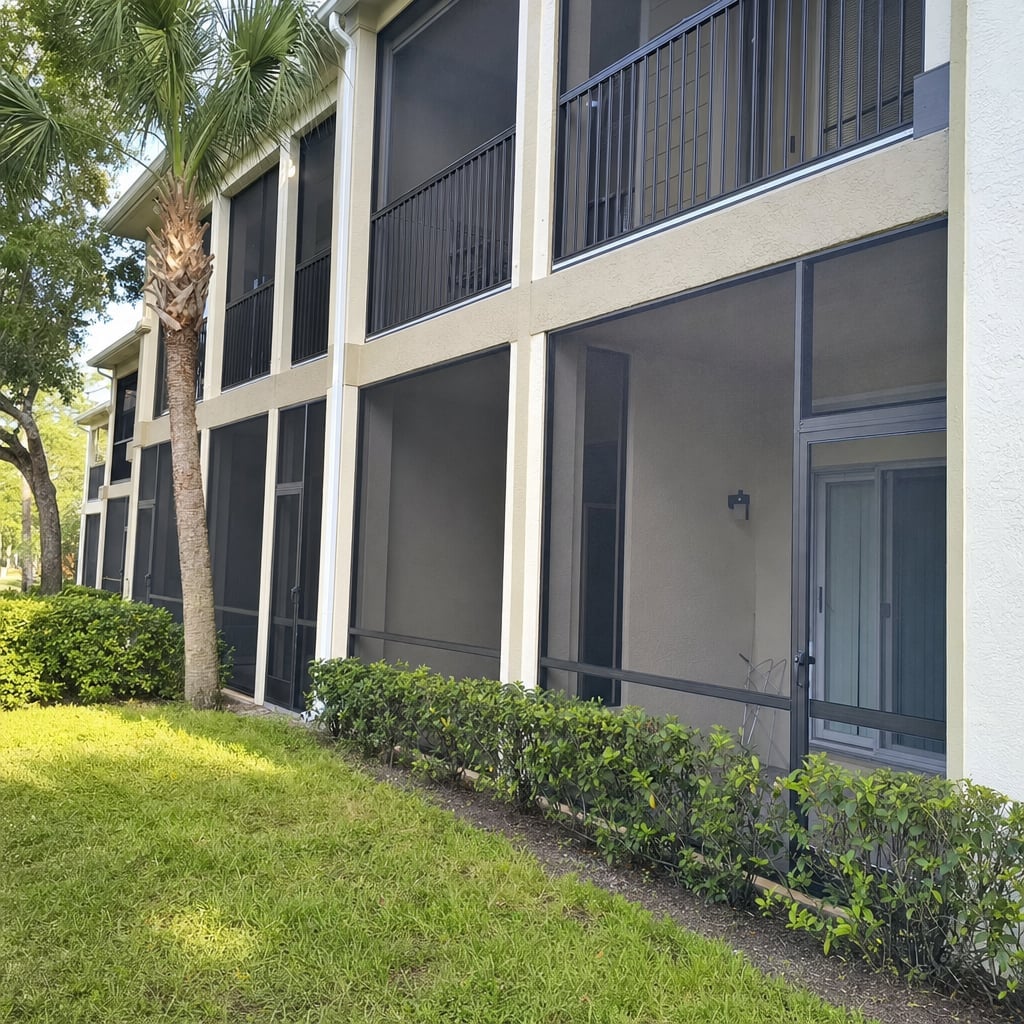 apartment lanai screens project in Palm Coast