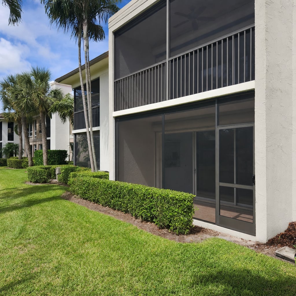 apartment lanai screens project in Palm Coast