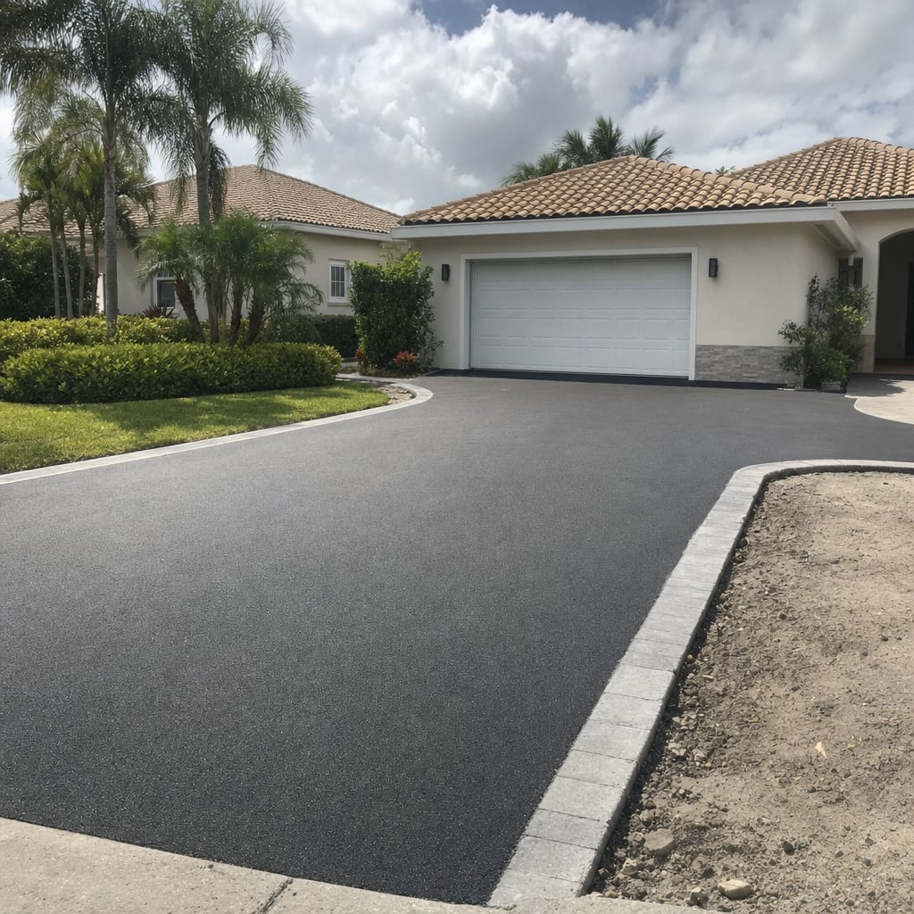 asphalt apron project in Fayetteville