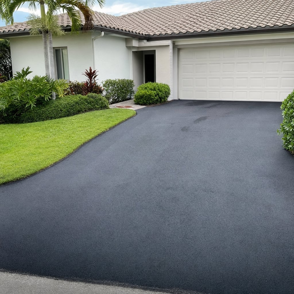 asphalt driveway project in Fayetteville