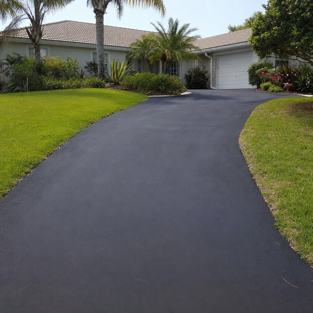 asphalt driveway project in Fayetteville