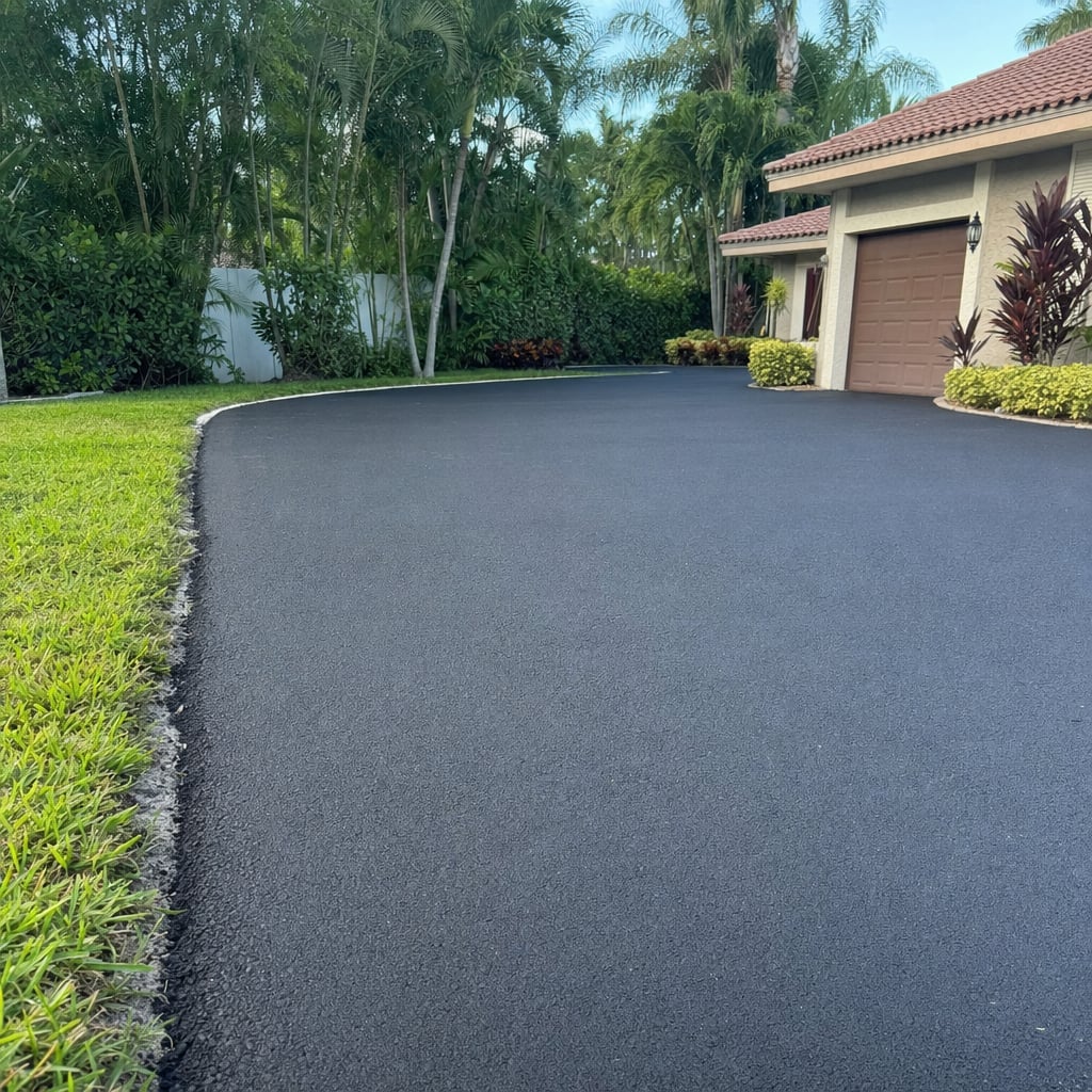 asphalt driveway project in Fayetteville