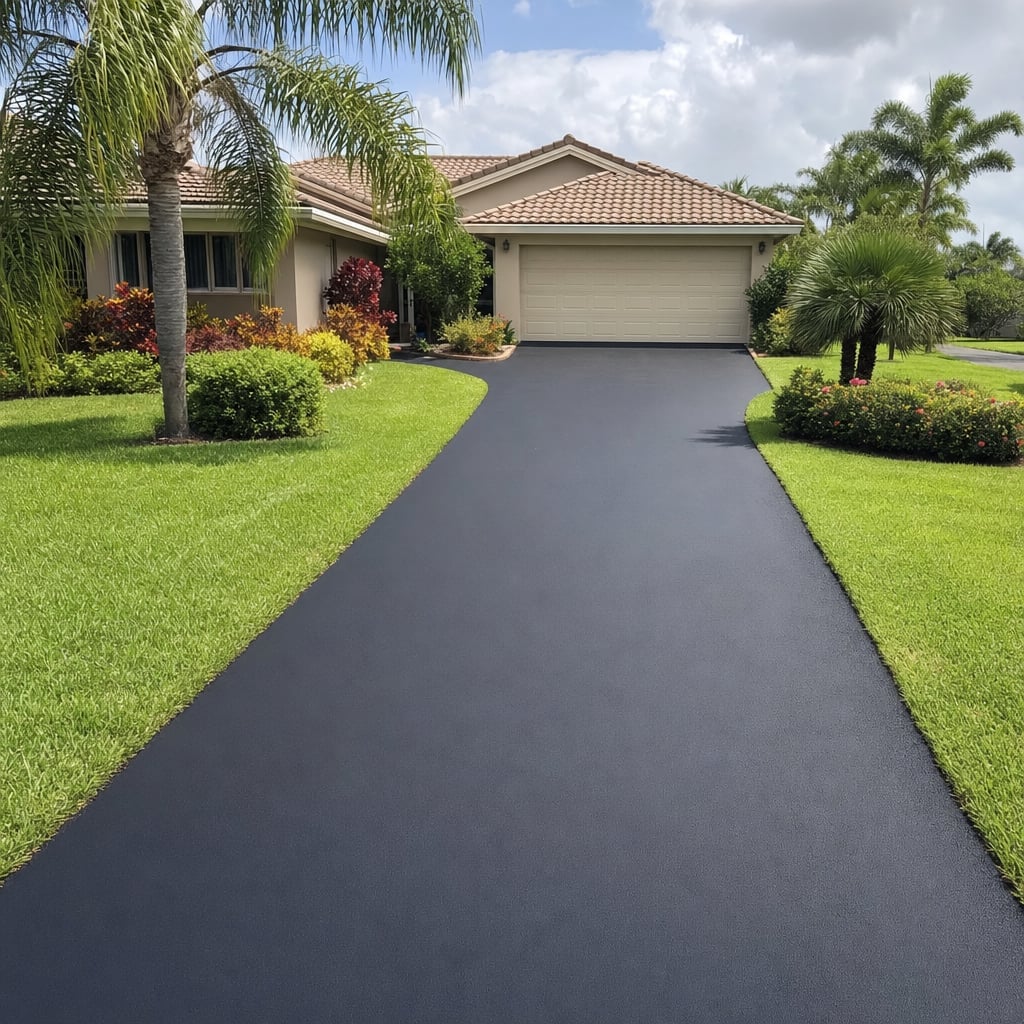 asphalt driveway project in Fayetteville