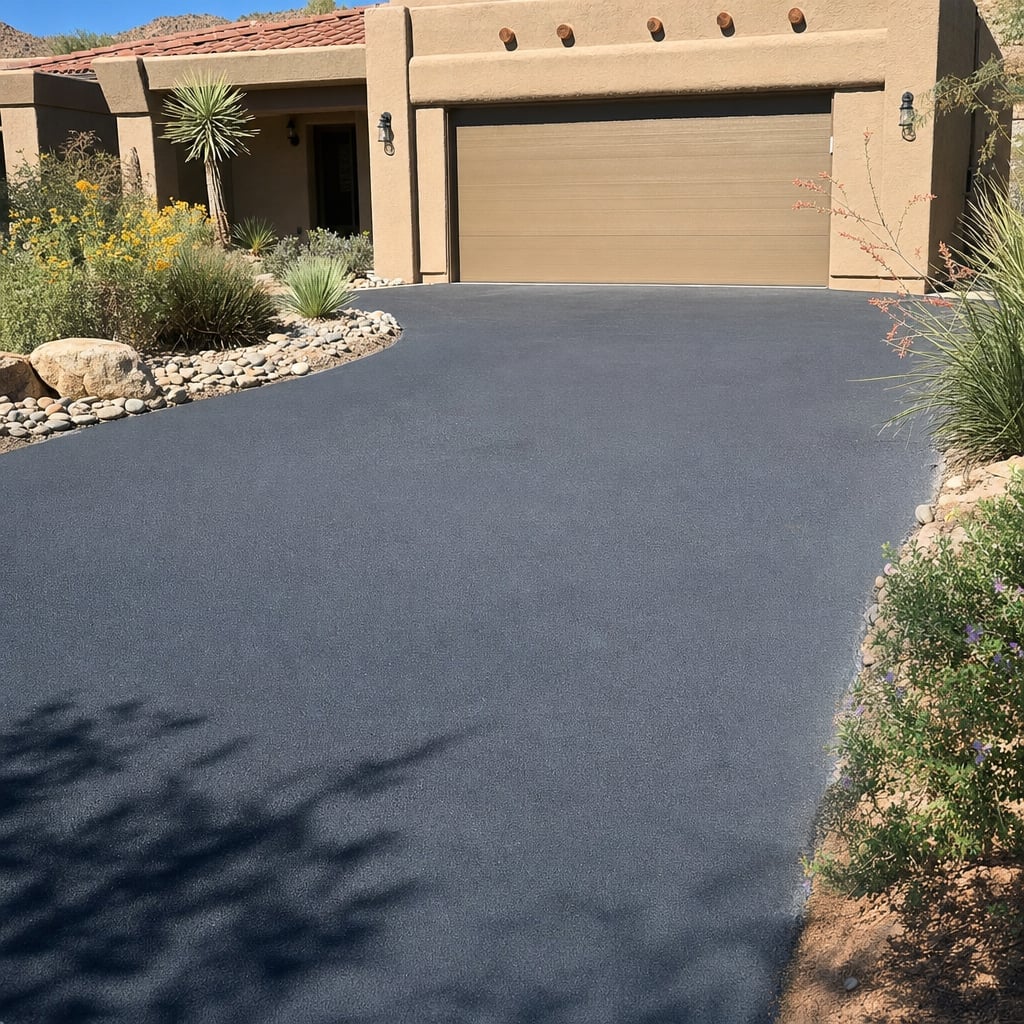 asphalt driveway project in Phoenix