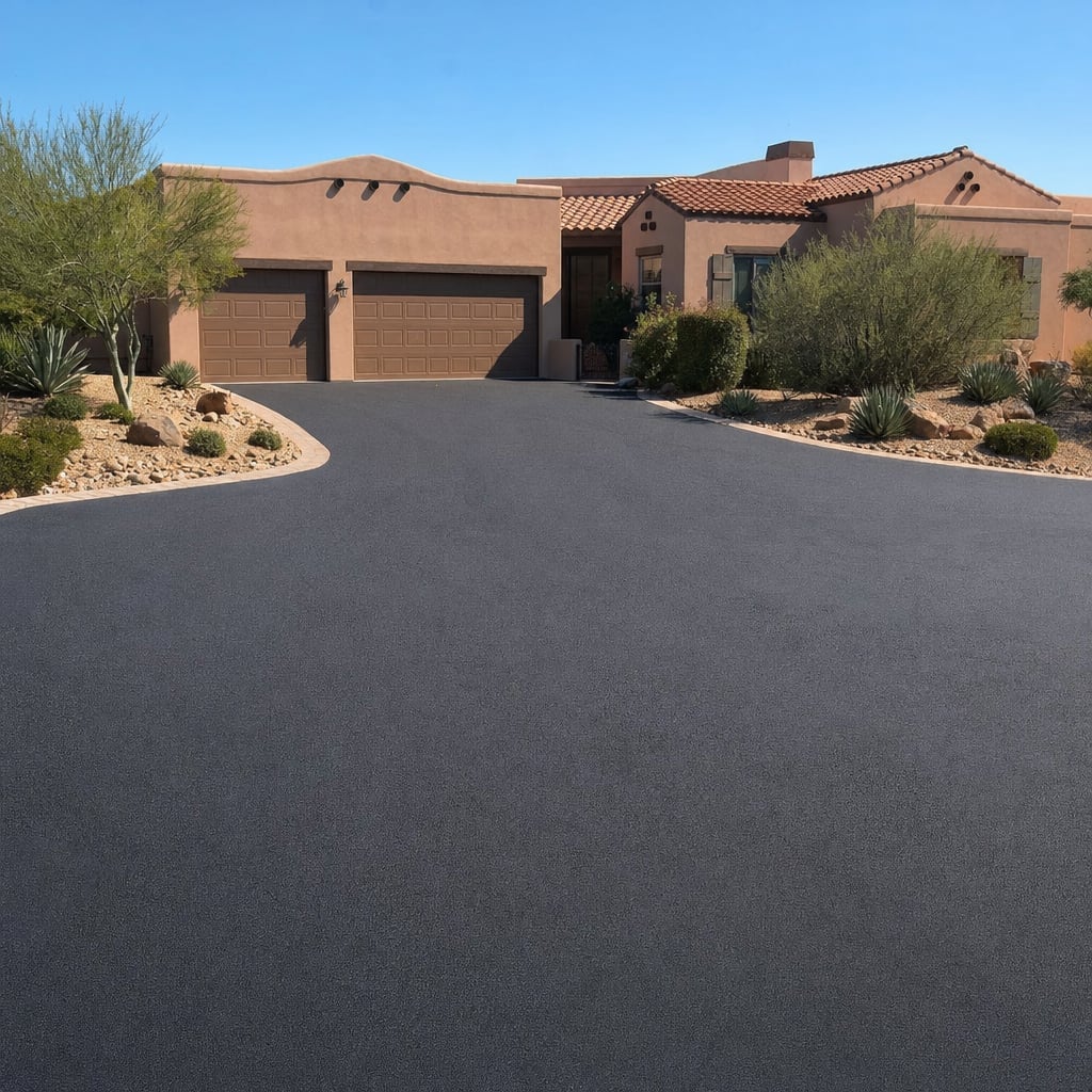asphalt driveway project in San Jose