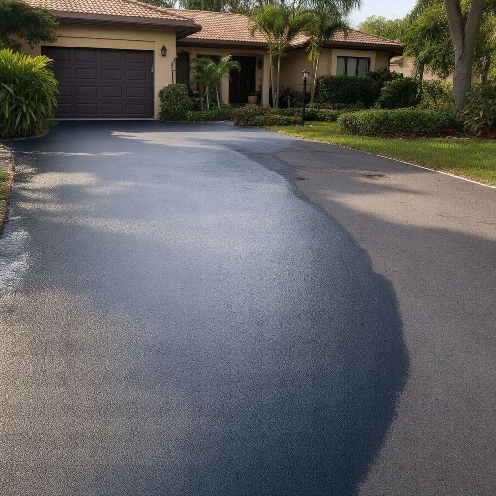 asphalt resurfacing project in Fayetteville