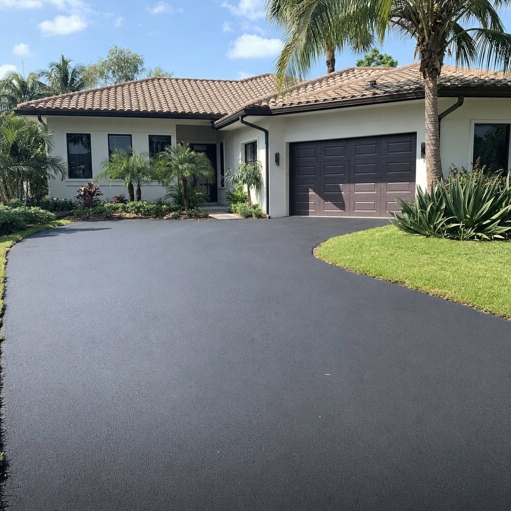 asphalt resurfacing project in Fayetteville