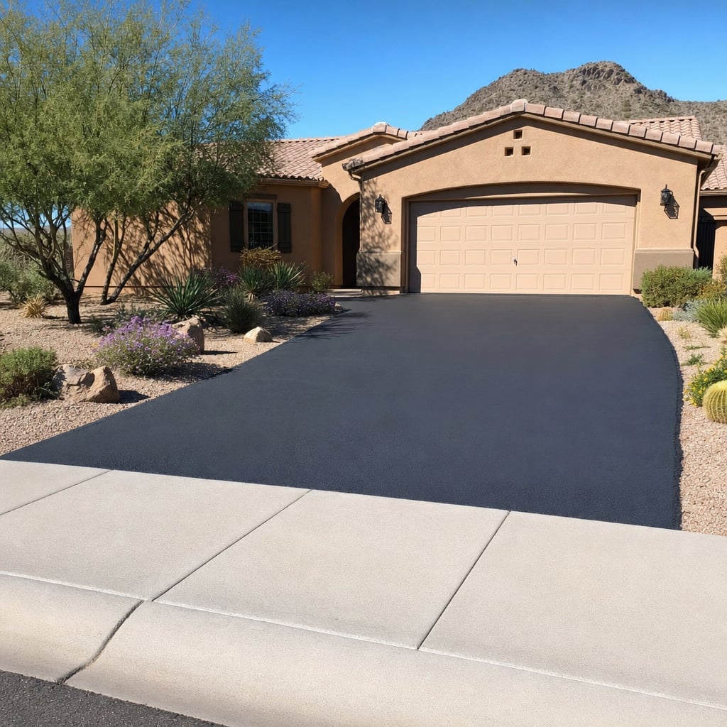 asphalt sealcoating project in Phoenix