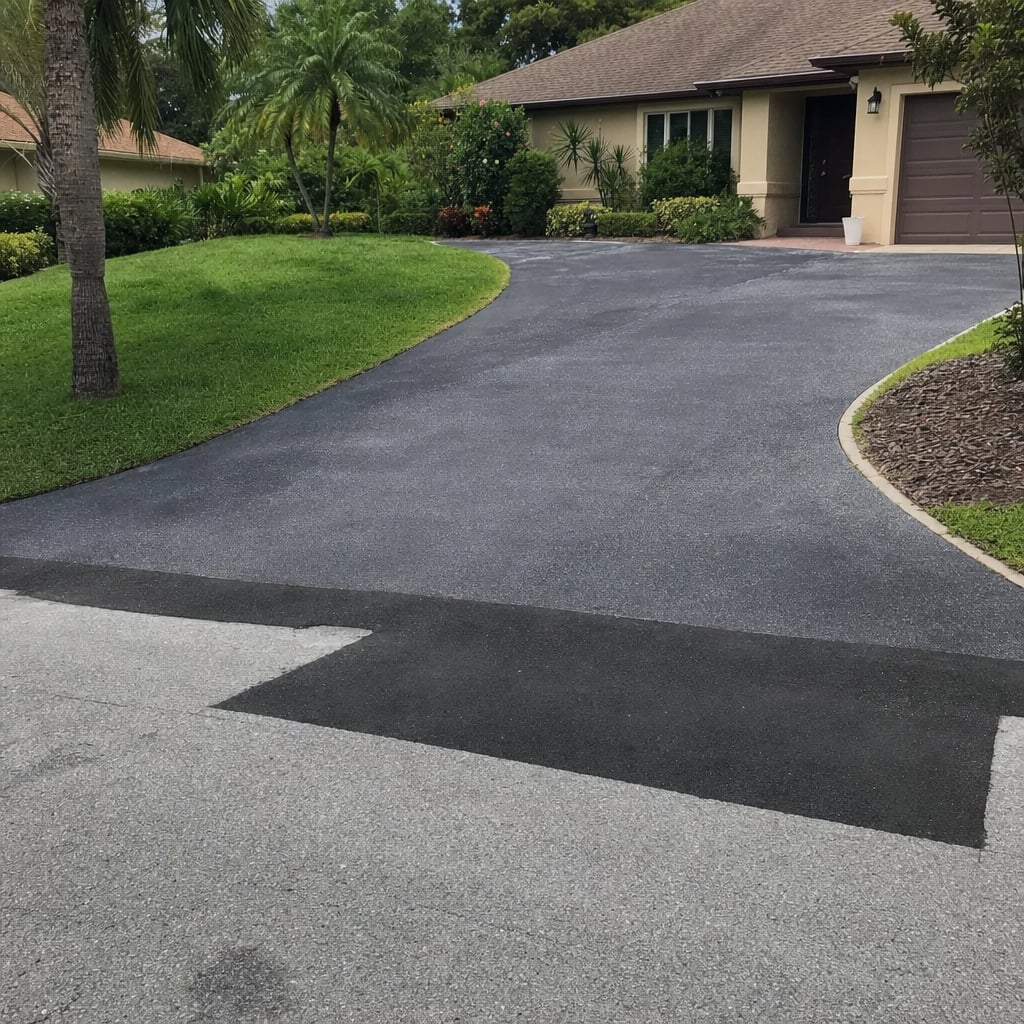 asphalt patching project in Fayetteville