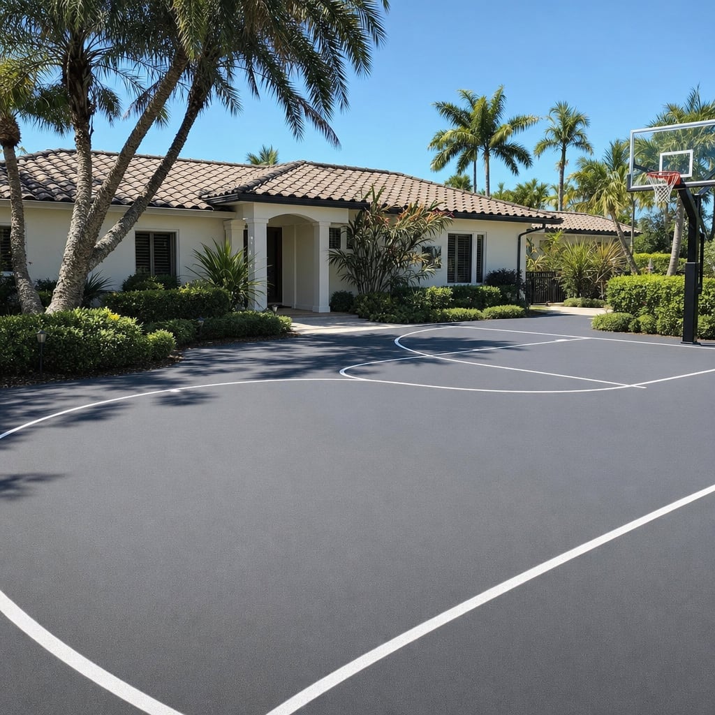 Asphalt Patio and Sport Court Installation & Repair