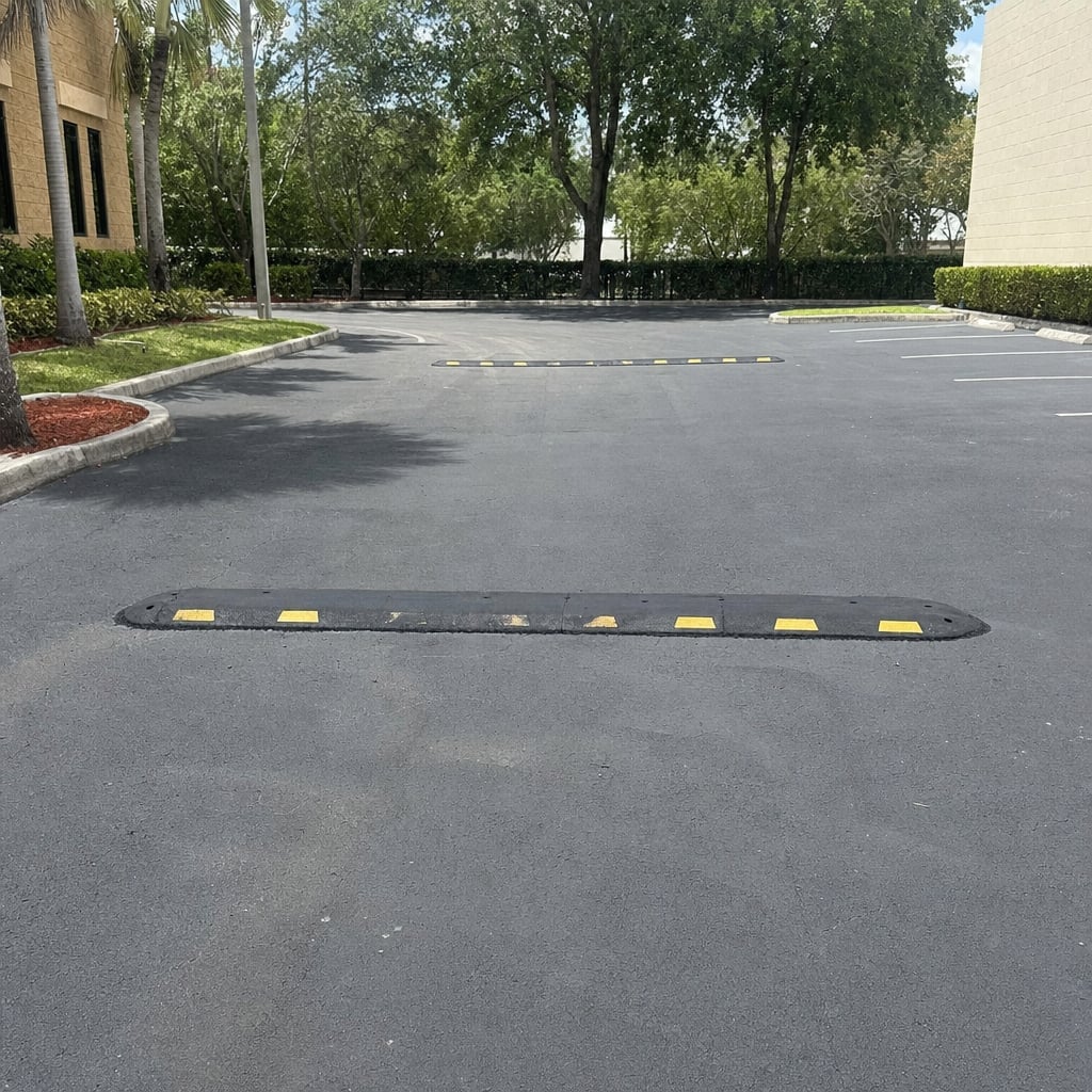 asphalt speed bumps project in Fayetteville