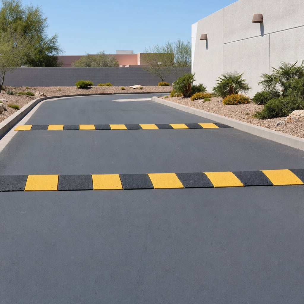 asphalt speed bumps project in Phoenix