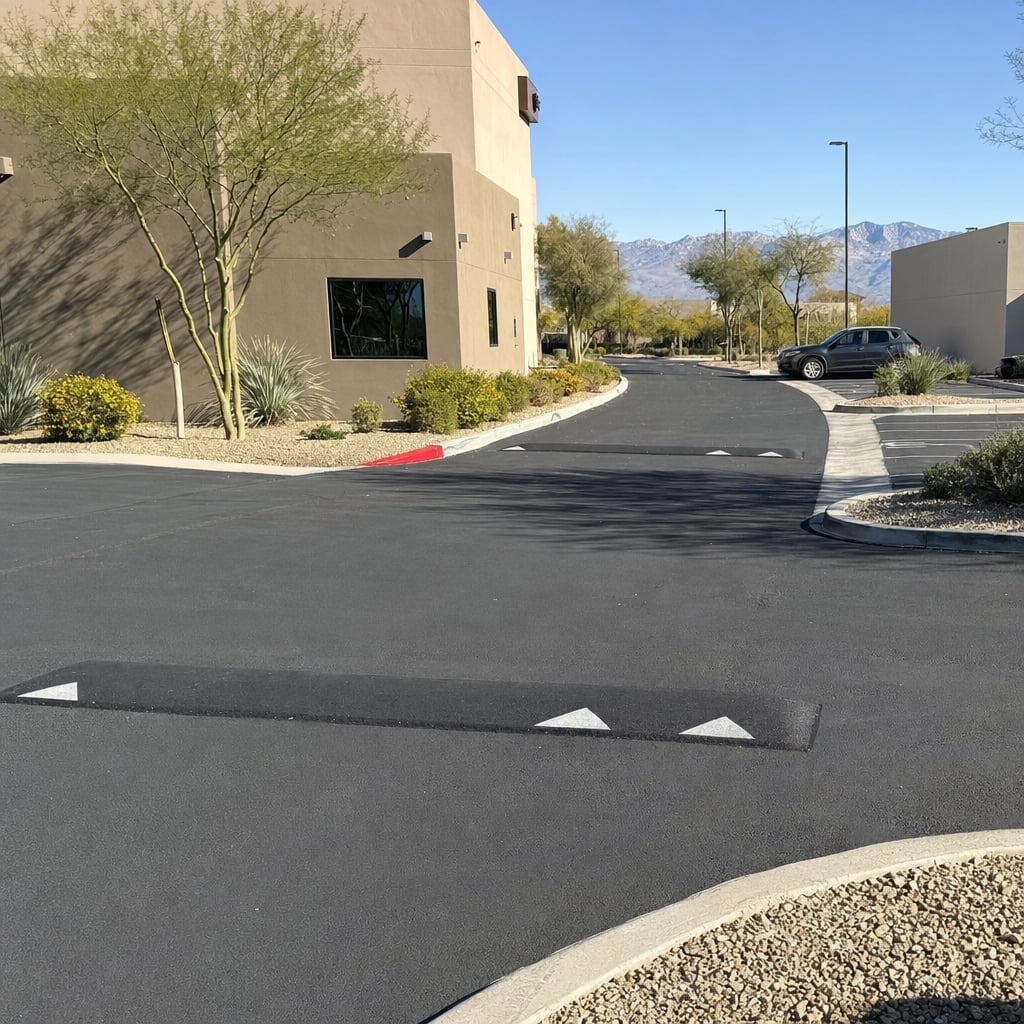 asphalt speed bumps project in Phoenix