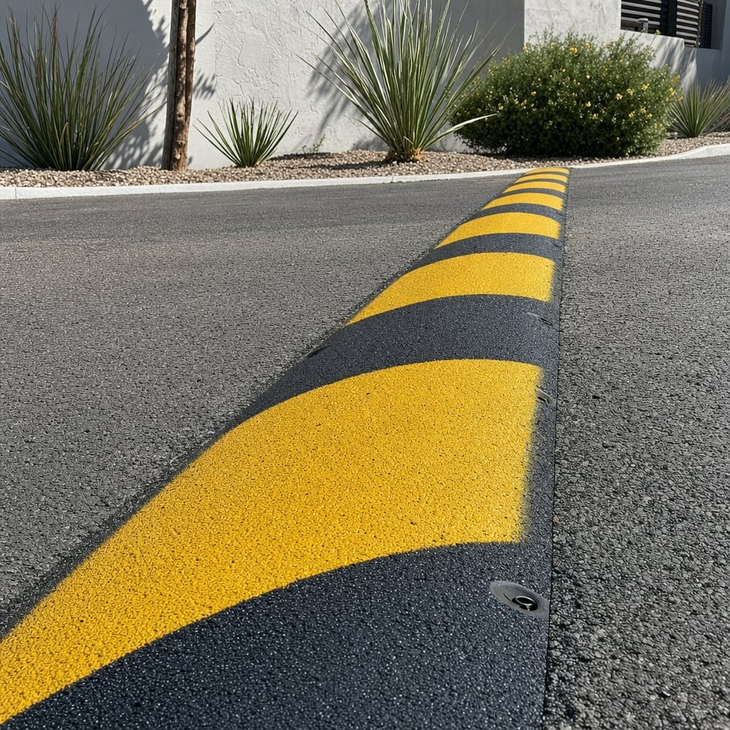 asphalt speed bumps project in San Jose