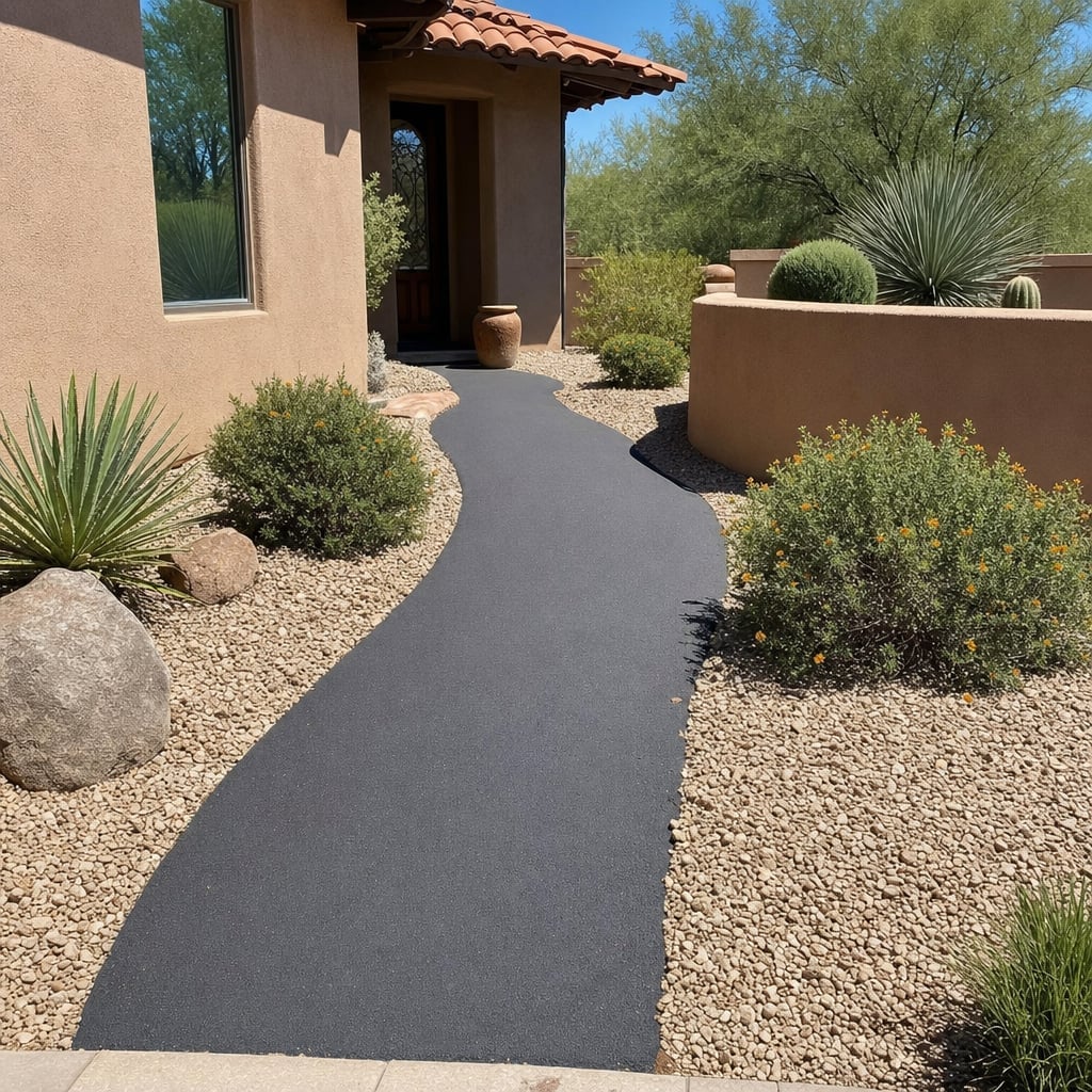 asphalt walkway project in Riverside