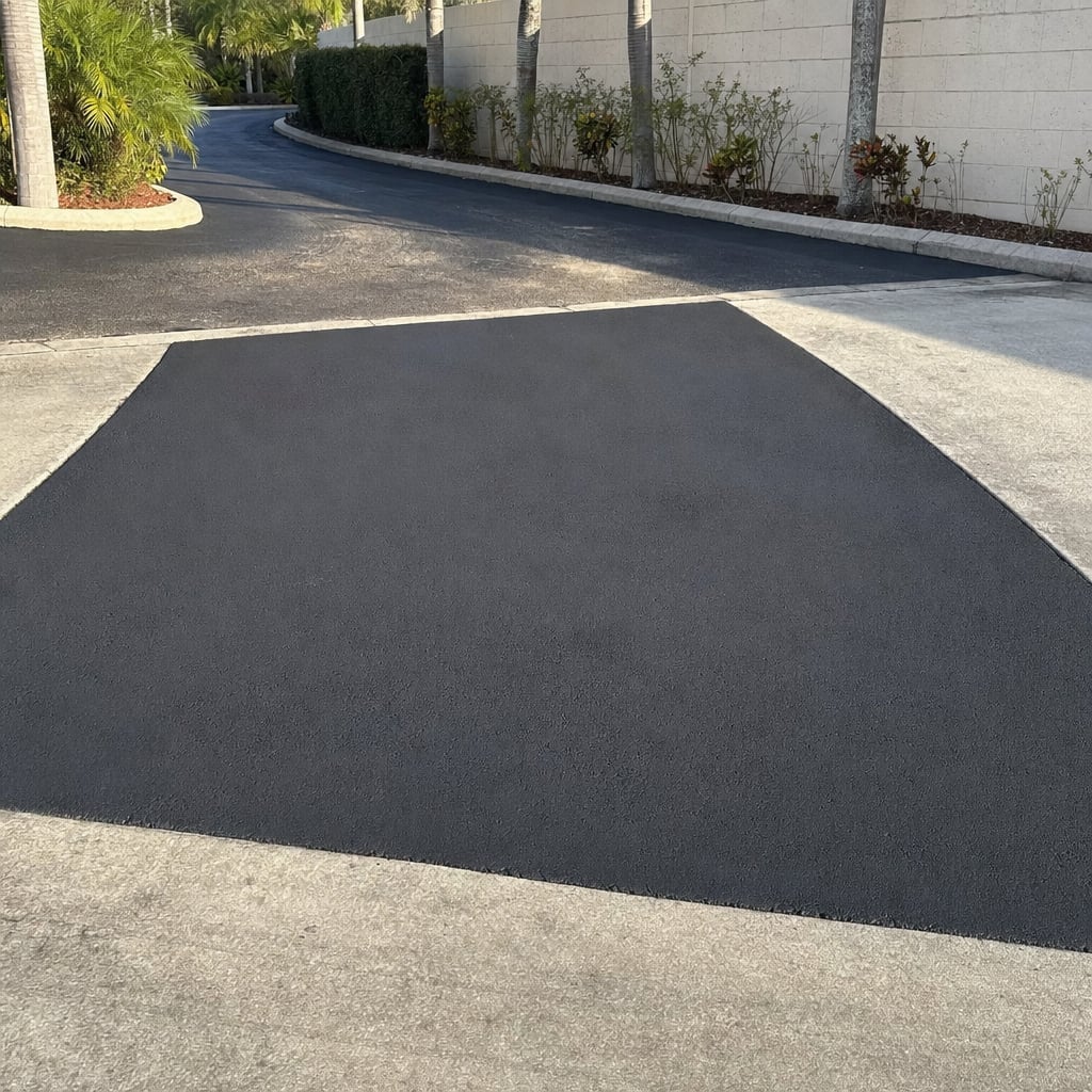 commercial driveway entrance project in Fayetteville