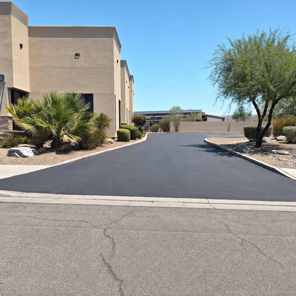 commercial driveway entrance project in Phoenix
