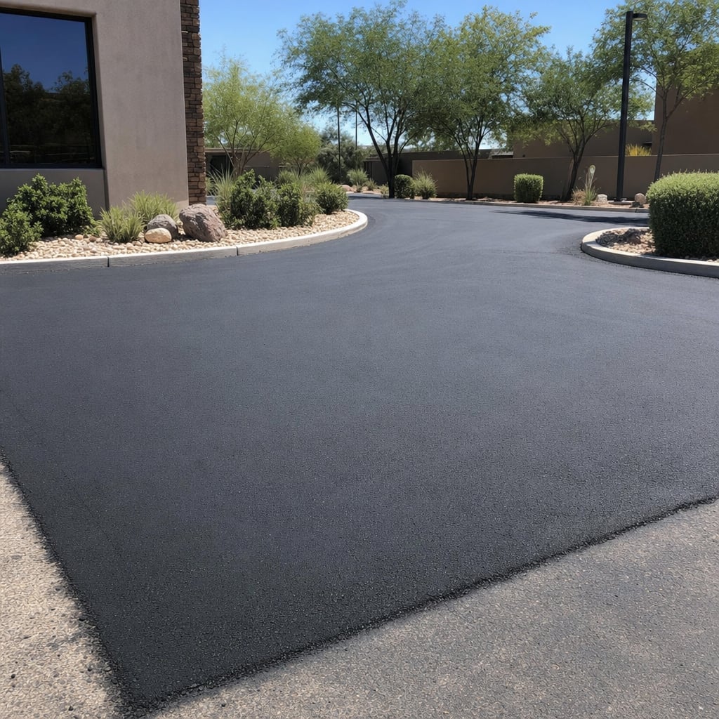 commercial driveway entrance project in Phoenix