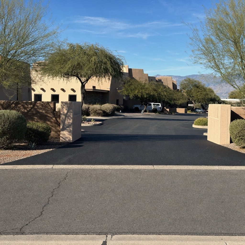 commercial driveway entrance project in Riverside
