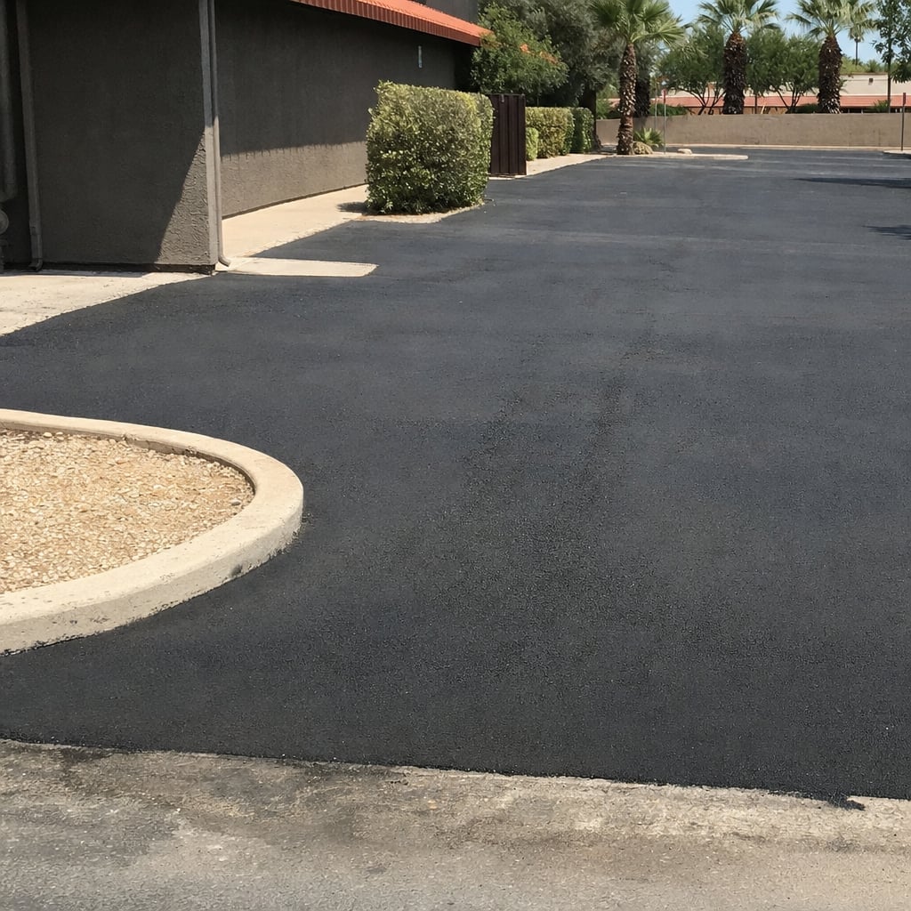 parking lot paving project in Fayetteville