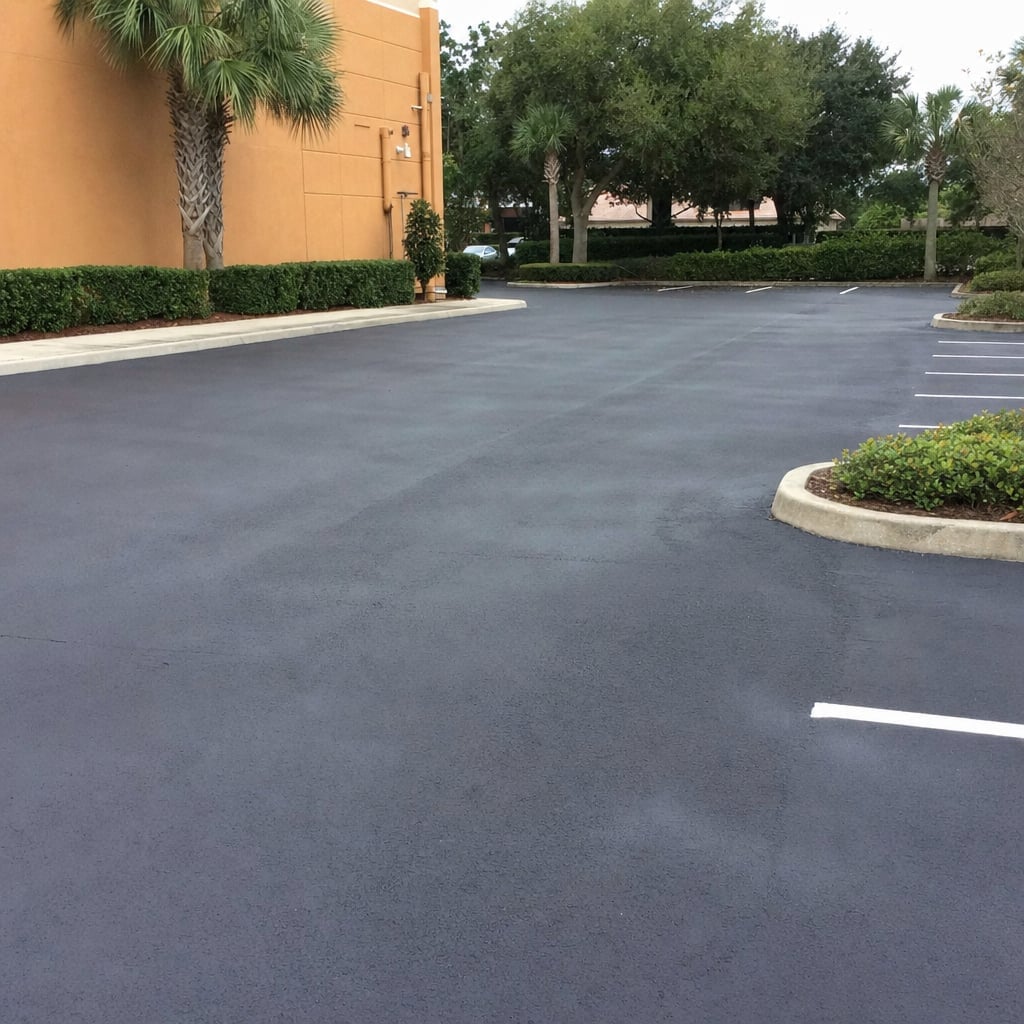 parking lot paving project in Fayetteville
