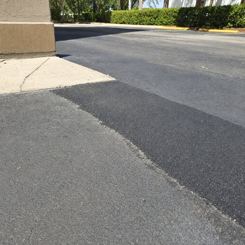 parking lot paving project in Fayetteville