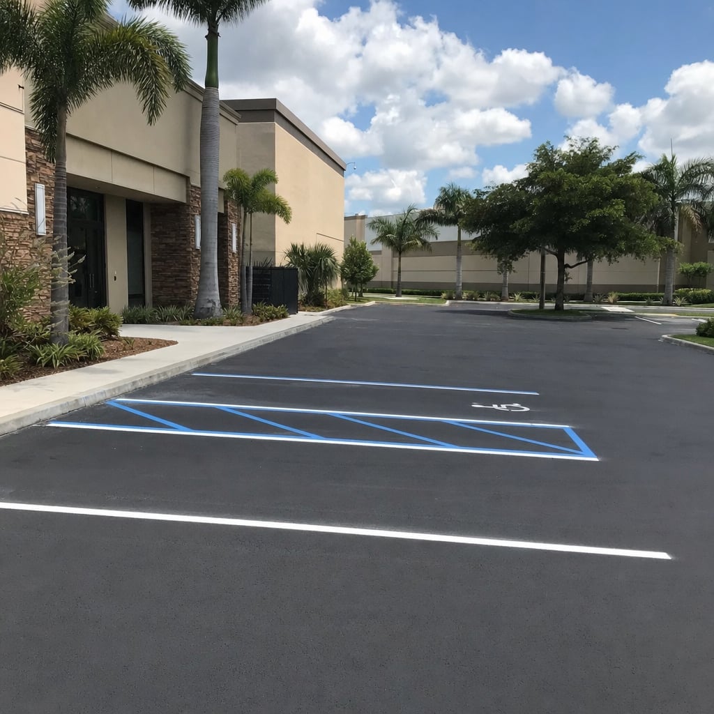 parking lot paving project in Fayetteville
