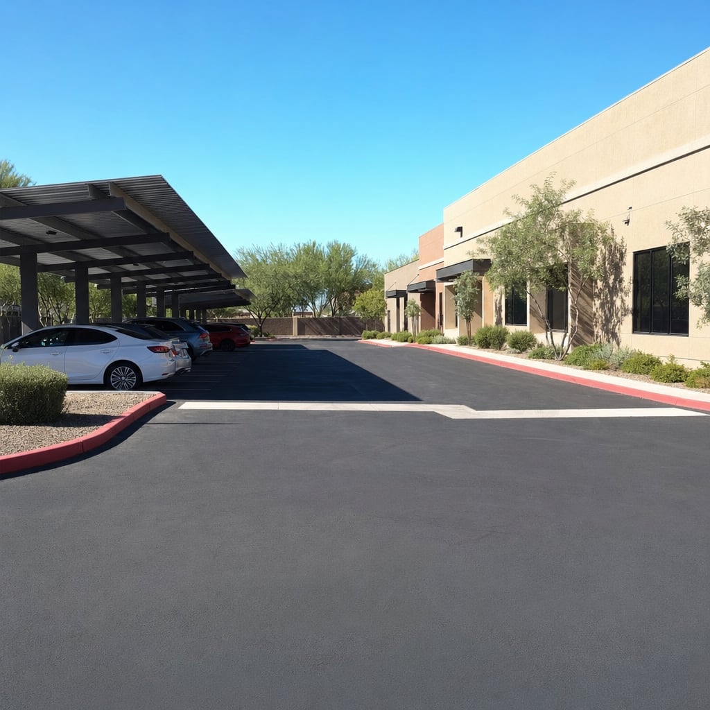 parking lot paving project in San Francisco