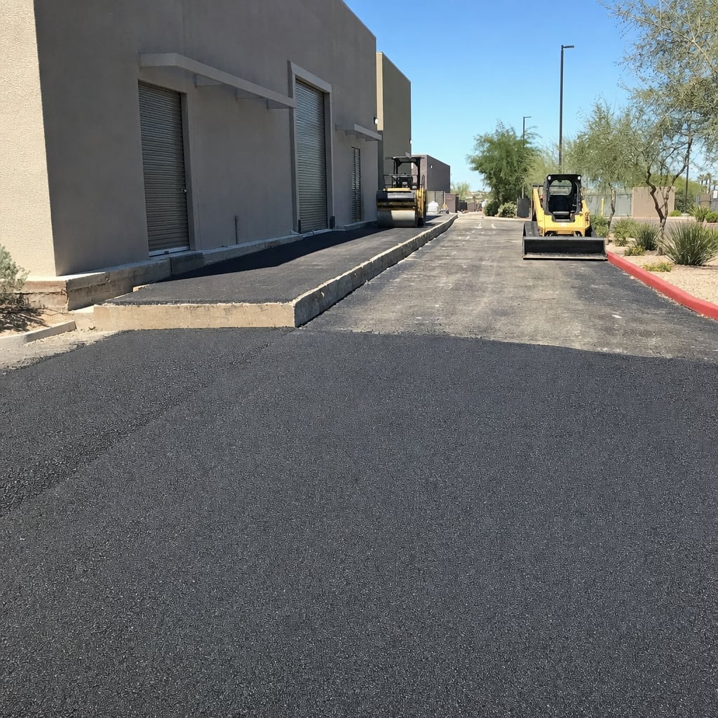 loading dock paving project in Phoenix