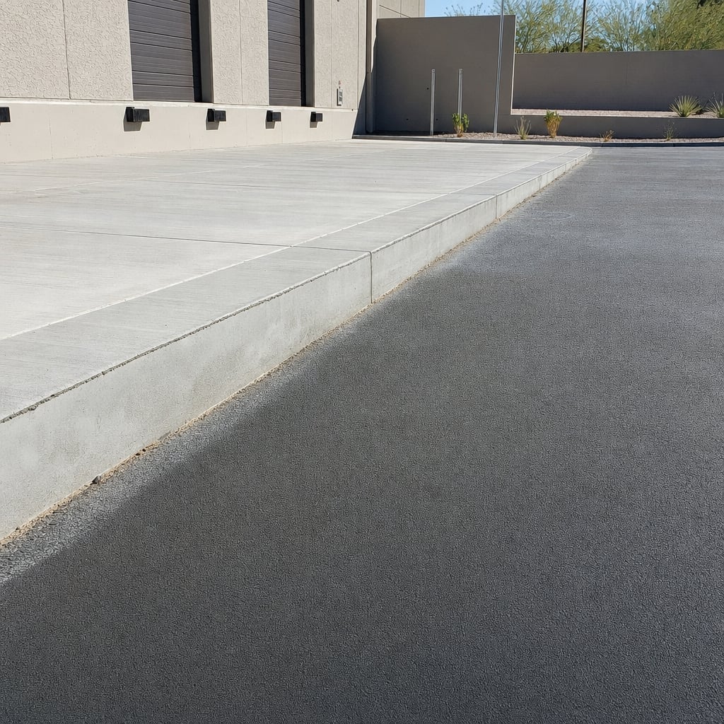 loading dock paving project in Phoenix