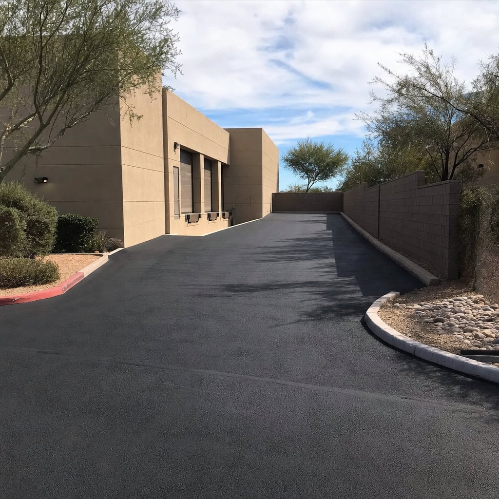 loading dock paving project in Phoenix