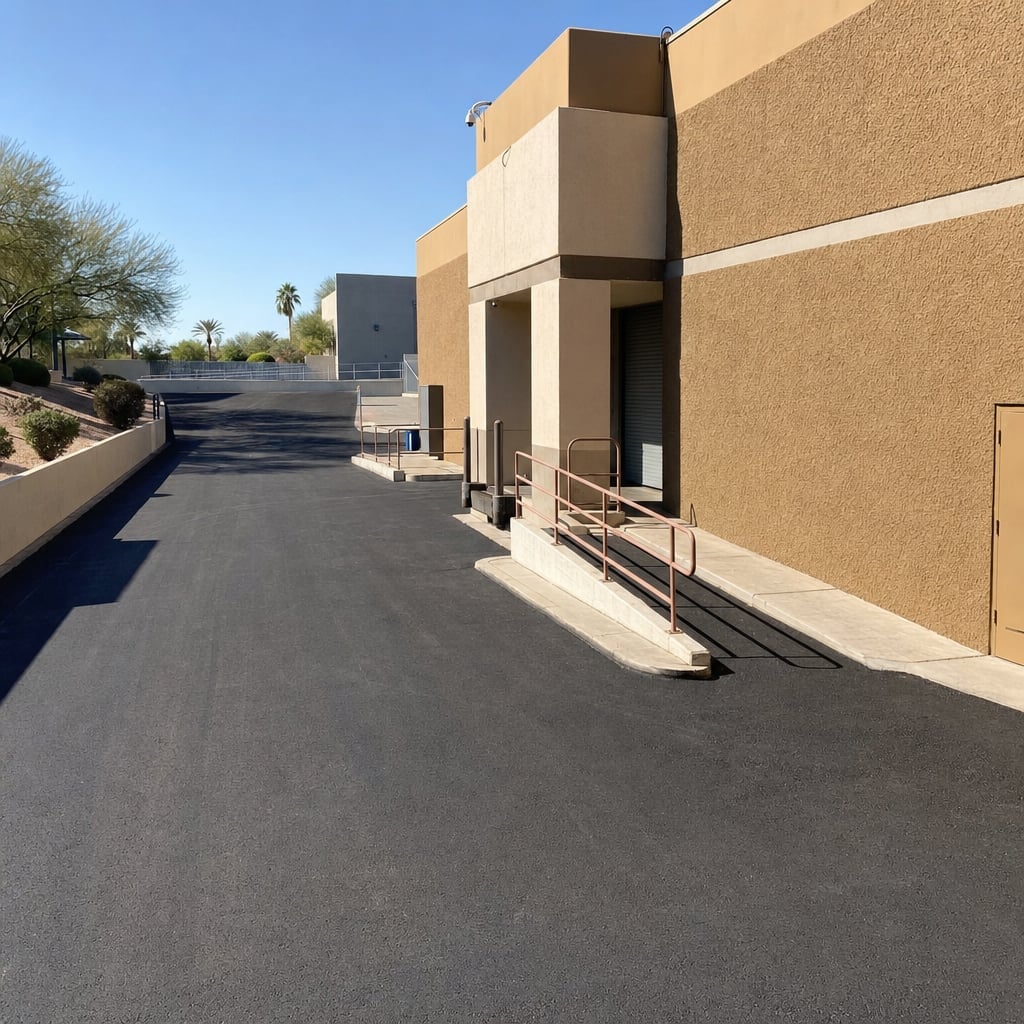 loading dock paving project in San Jose