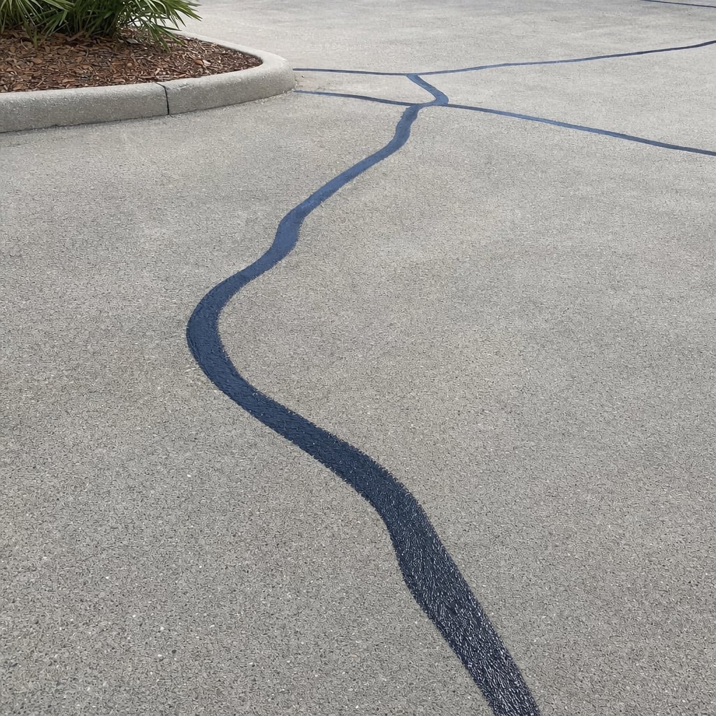 crack sealing project in Fayetteville