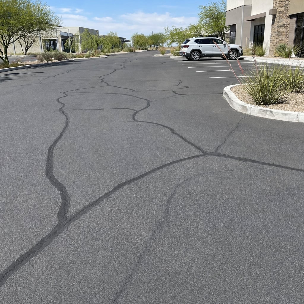 Parking Lot Crack Sealing