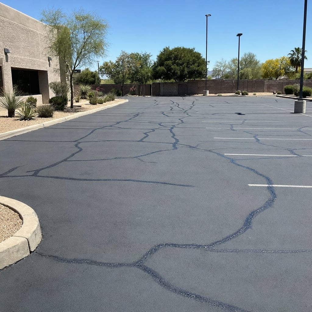 crack sealing project in San Jose