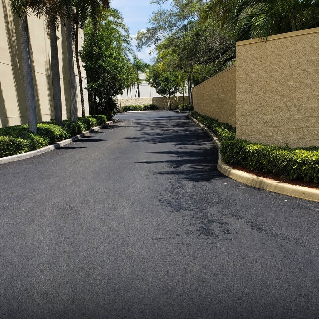 private road paving project in Fayetteville