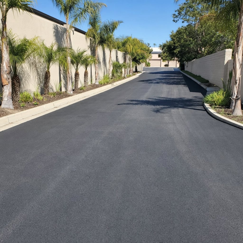 private road paving project in Fayetteville