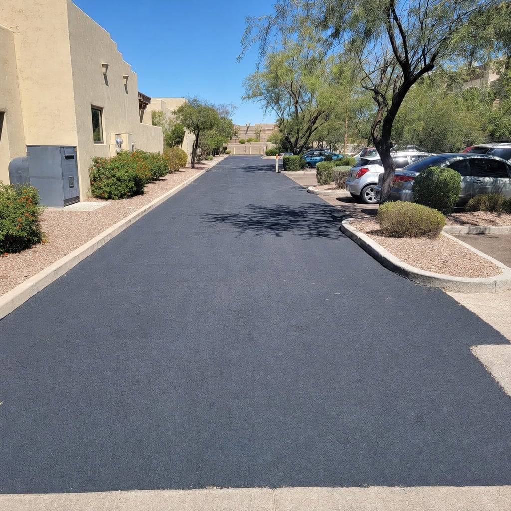 private road paving project in Phoenix