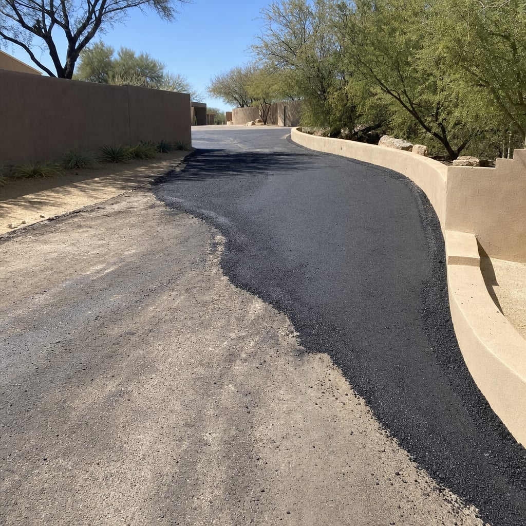 private road paving project in San Jose