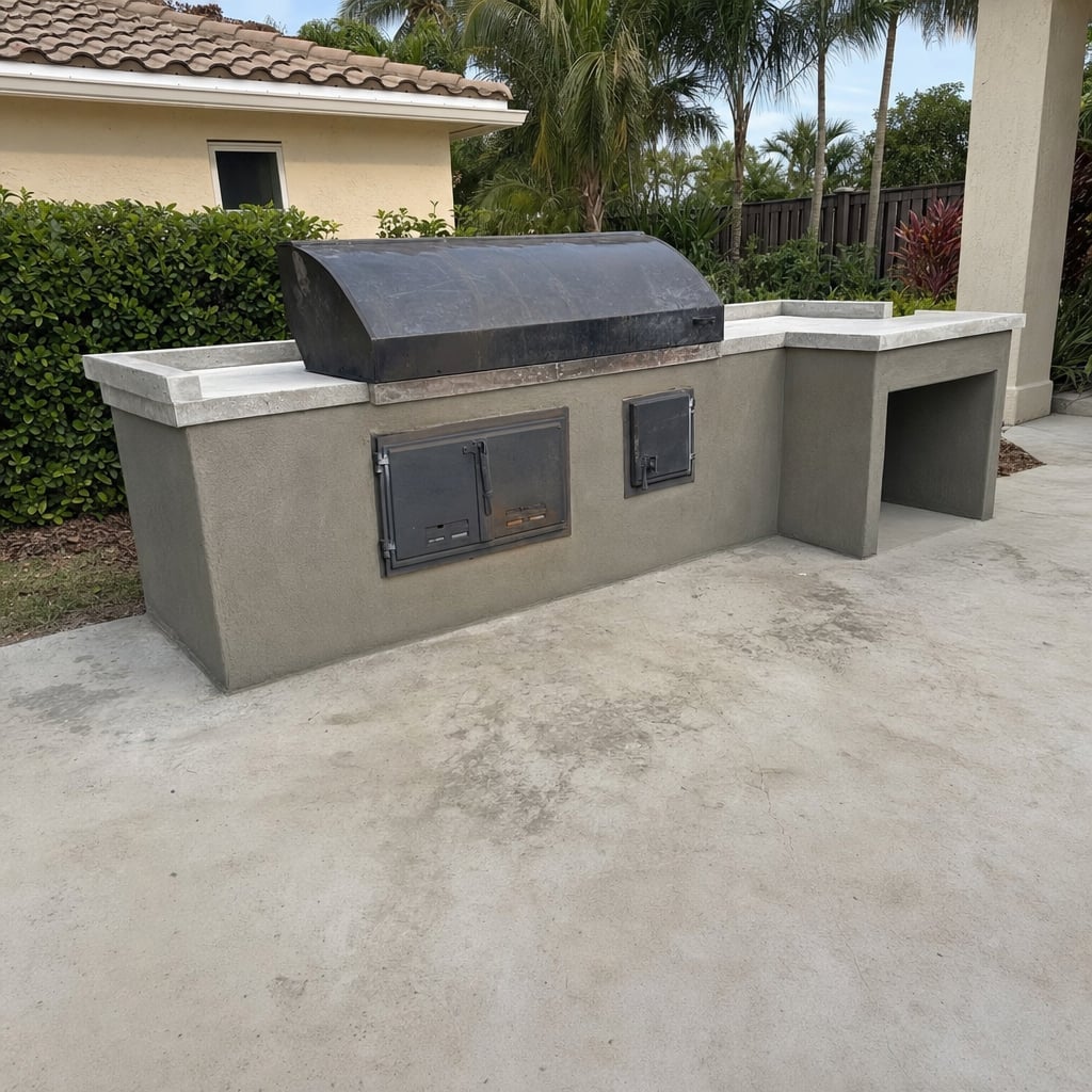 smoker welding repair project in Miami