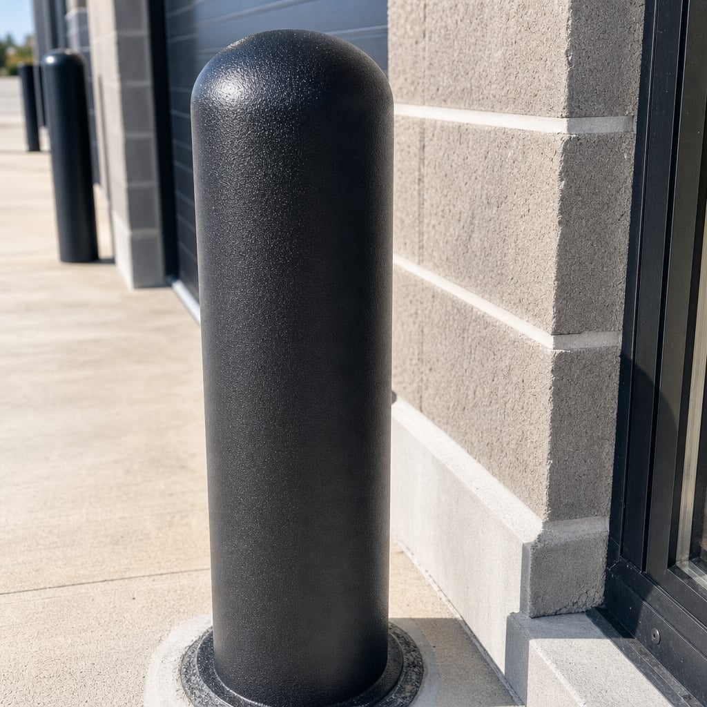 concrete bollard installation project in Port St. Lucie