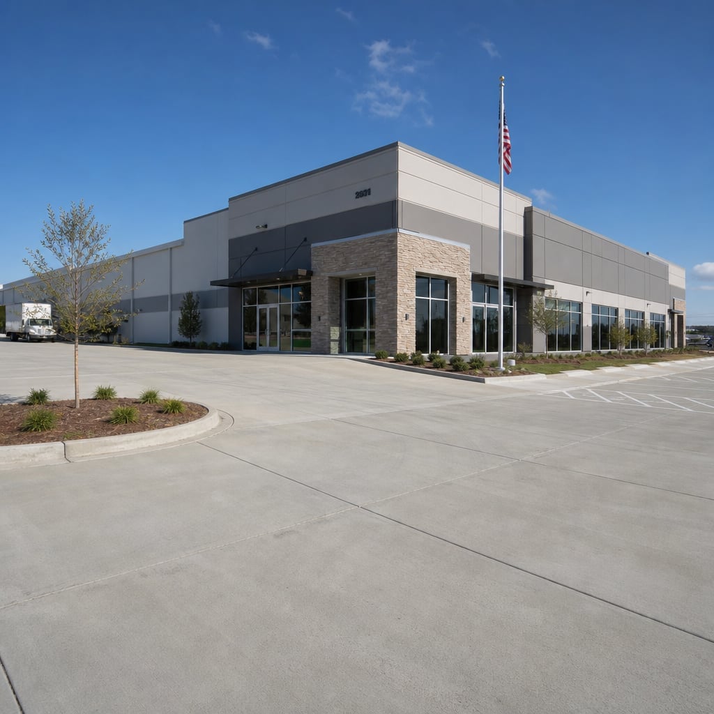 commercial concrete flatwork project in Clermont