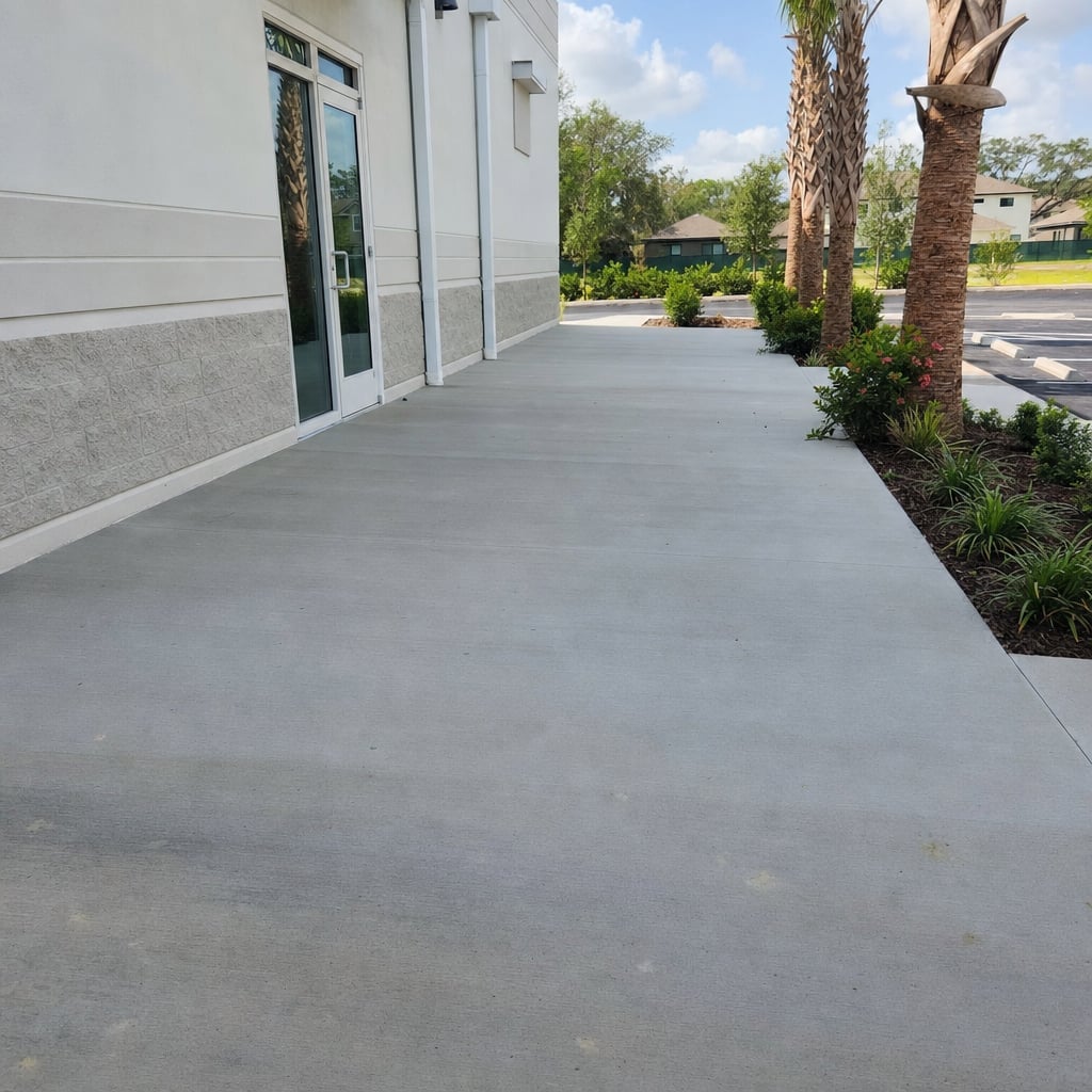 commercial concrete flatwork project in Fayetteville