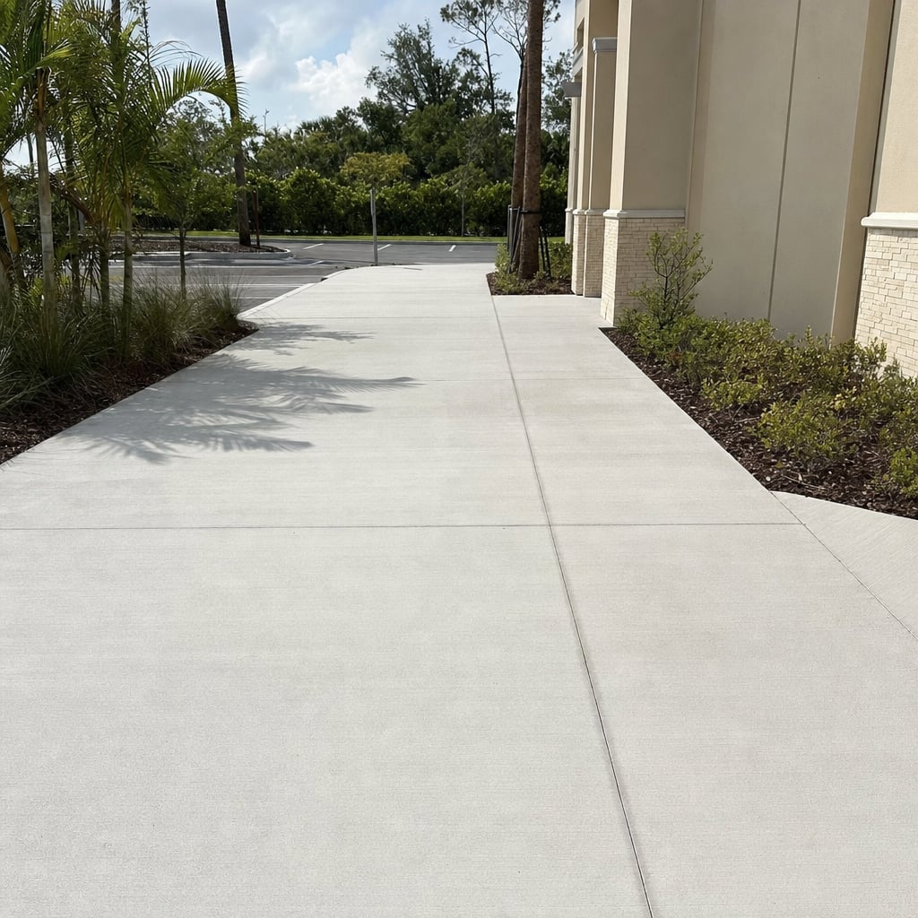 commercial concrete flatwork project in Fayetteville