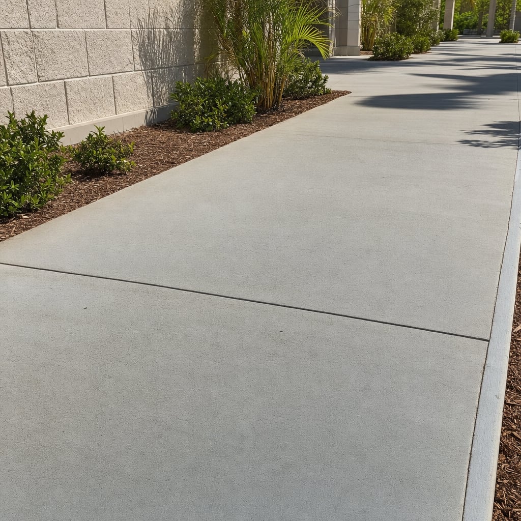 commercial concrete flatwork project in Fayetteville