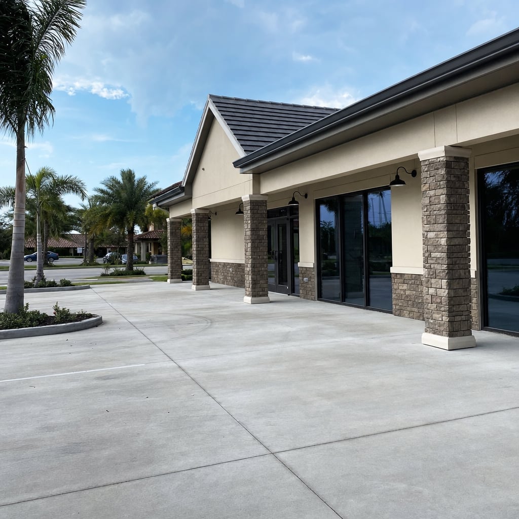 commercial concrete flatwork project in Fayetteville