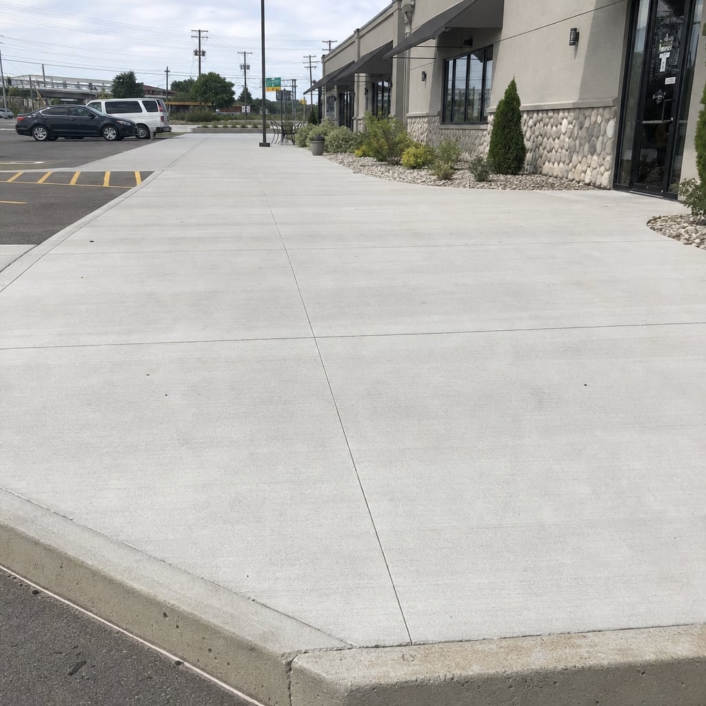 commercial concrete flatwork project in Port St. Lucie