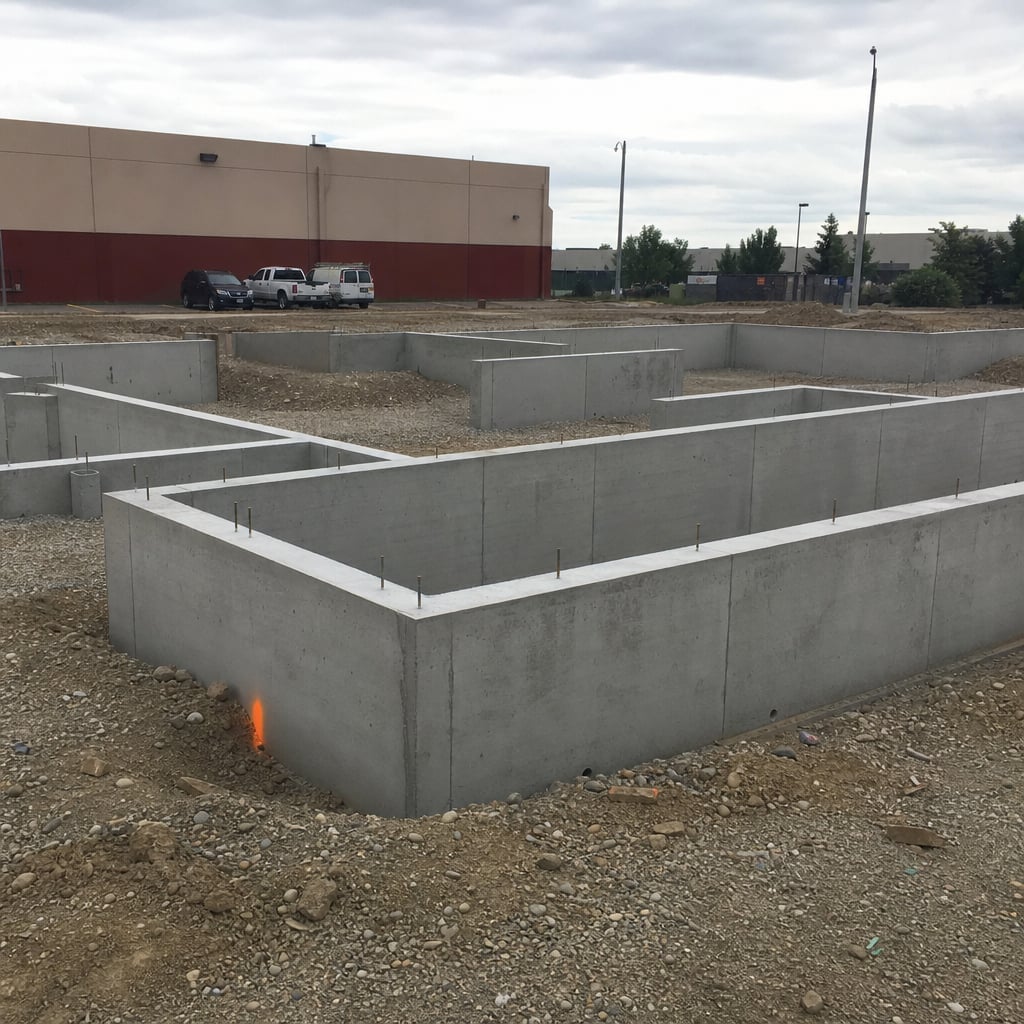 commercial concrete foundation project in Port St. Lucie