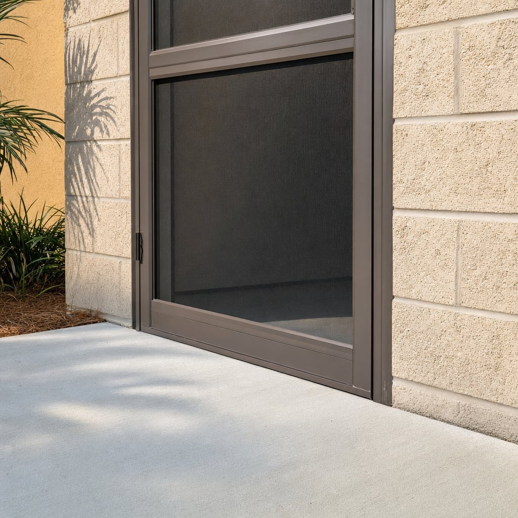 commercial screen door project in Palm Coast