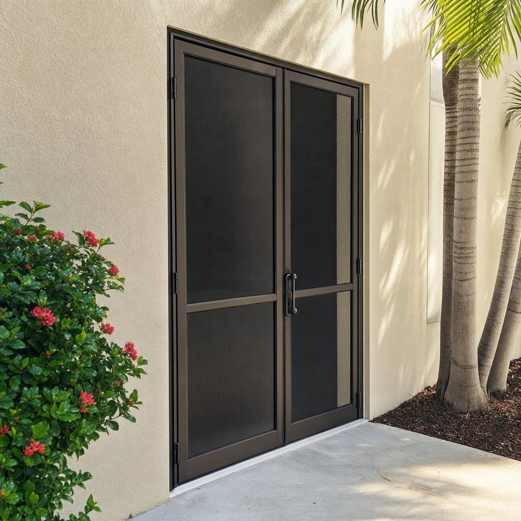commercial screen door project in Palm Coast